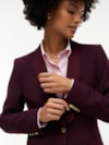 Blazer Tuxedo Slim Fit de Botão Único