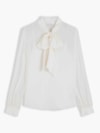 Blusa com Laço em Georgette Crinkle