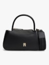 Bolsa Baguette Satchel com Alça de Mão e Transversal Removível