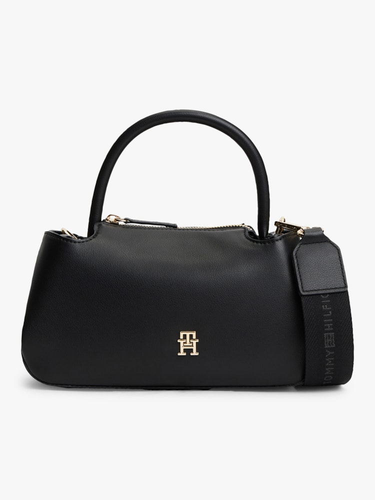 Bolsa Baguette Satchel com Alça de Mão e Transversal Removível