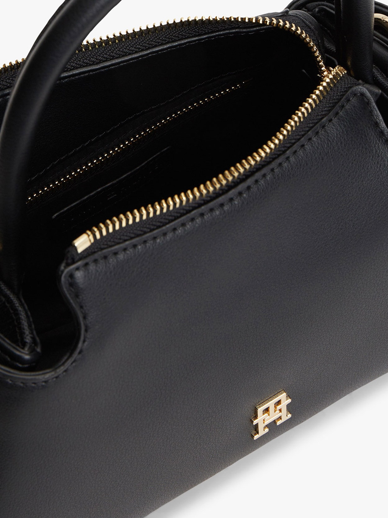 Bolsa Baguette Satchel com Alça de Mão e Transversal Removível