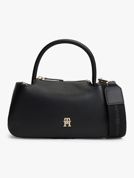Bolsa Baguette Satchel com Alça de Mão e Transversal Removível