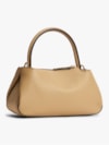 Bolsa Baguette Satchel com Alça de Mão e Transversal Removível