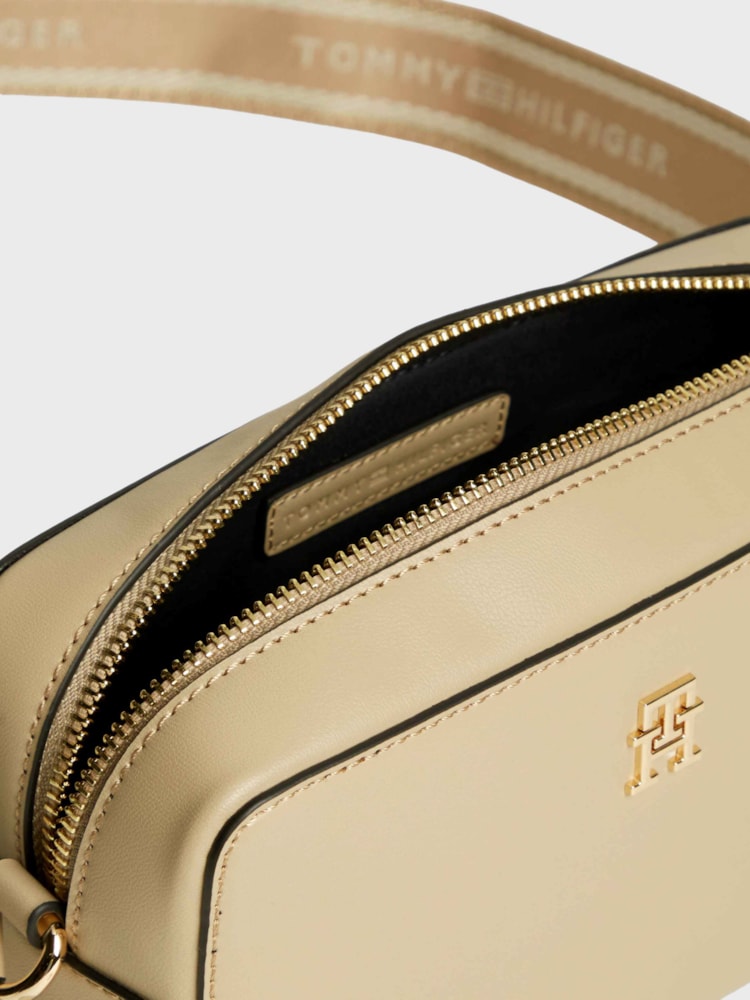 Bolsa Câmera Transversal com Alça de Logo Repetido