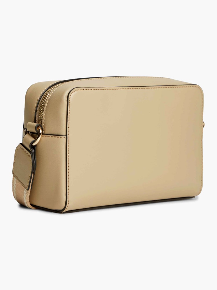 Bolsa Câmera Transversal com Alça de Logo Repetido