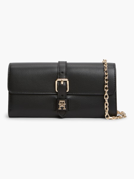 Bolsa Carteira com Fivela e Alça de Corrente