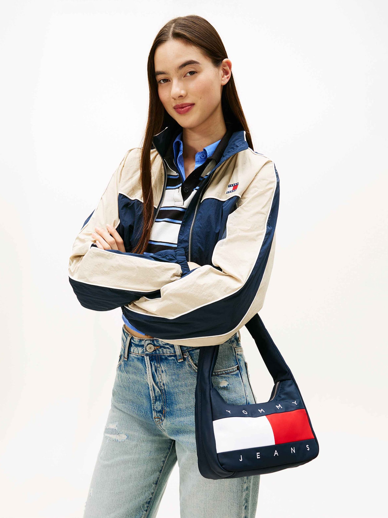 Bolsa de Ombro Archive Logo Tommy Jeans
