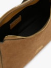 Bolsa de Ombro em Couro com Textura Aveludada