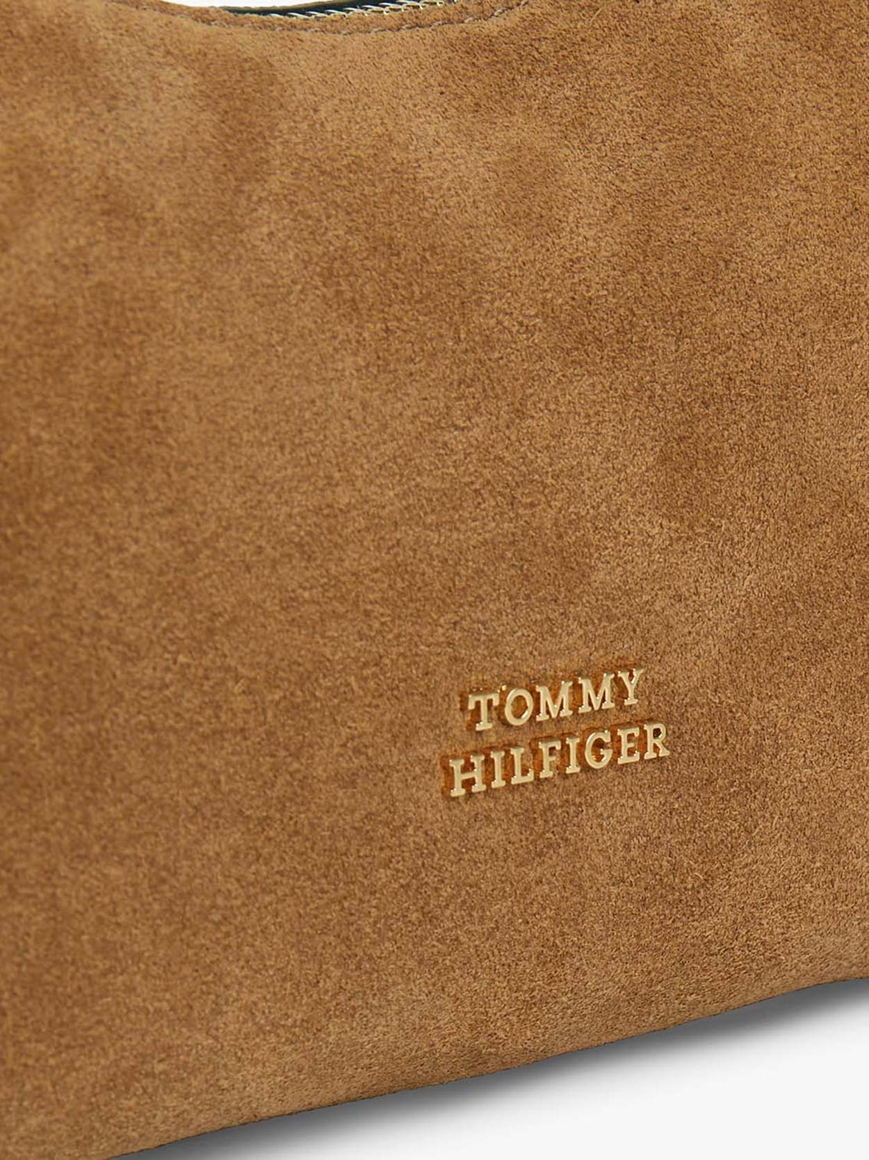 Bolsa de Ombro em Couro com Textura Aveludada