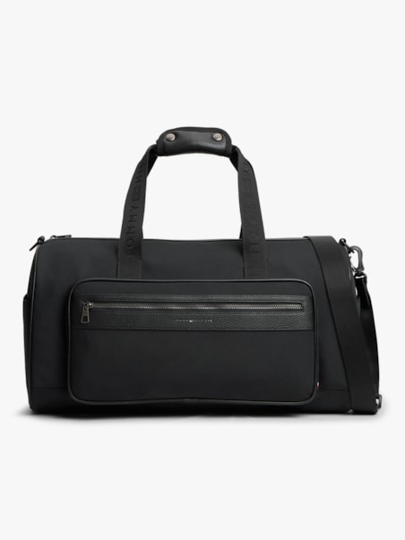 Bolsa Duffel com Logo e Texturas Mistas