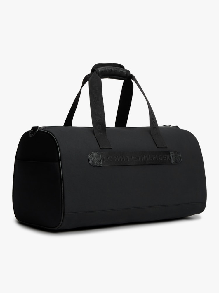 Bolsa Duffel com Logo e Texturas Mistas