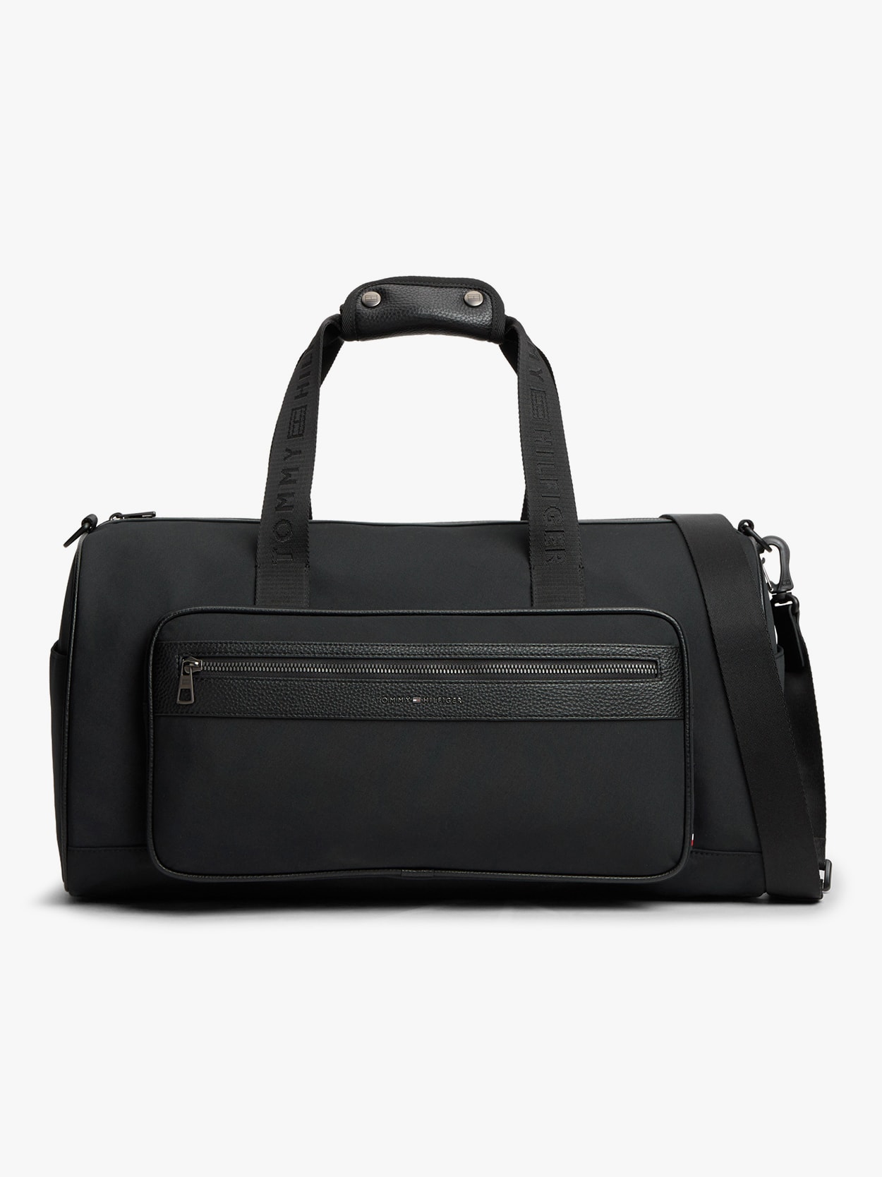 Bolsa Duffel com Logo e Texturas Mistas