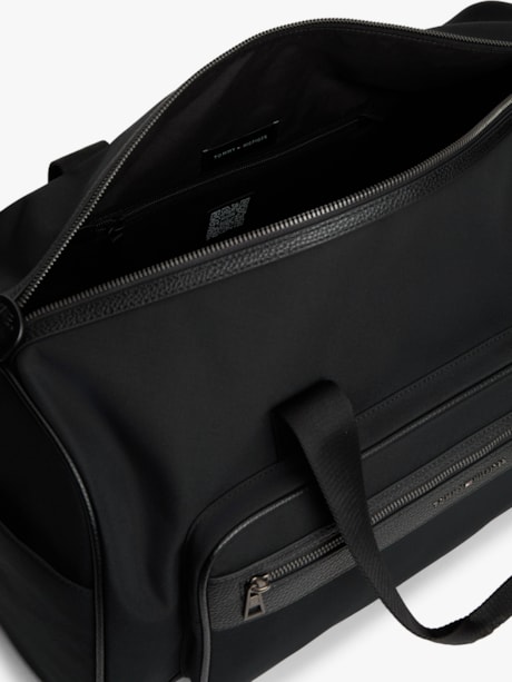Bolsa Duffel com Logo e Texturas Mistas