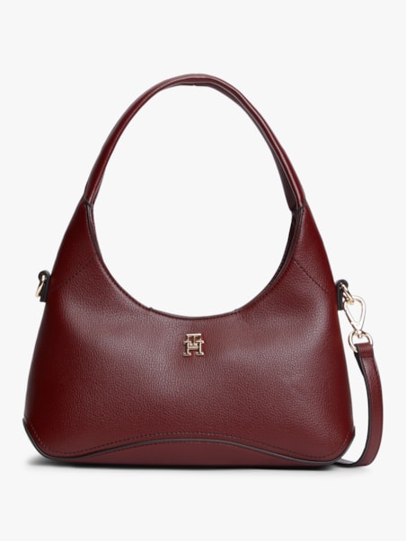 Bolsa Hobo Transversal Th Monogram com Placa