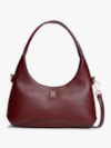 Bolsa Hobo Transversal Th Monogram com Placa