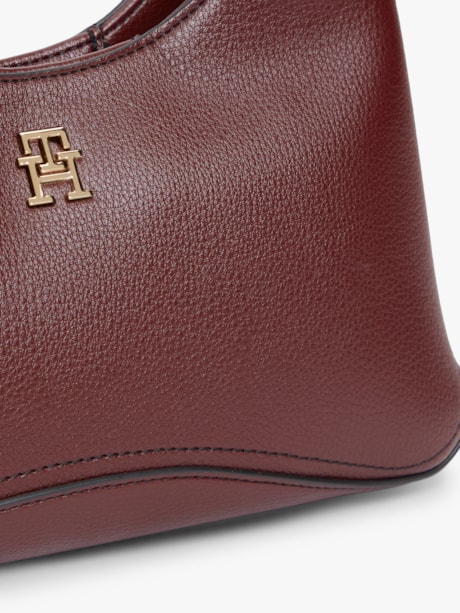 Bolsa Hobo Transversal Th Monogram com Placa