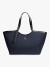 Bolsa Tote Jacquard com Monograma TH
