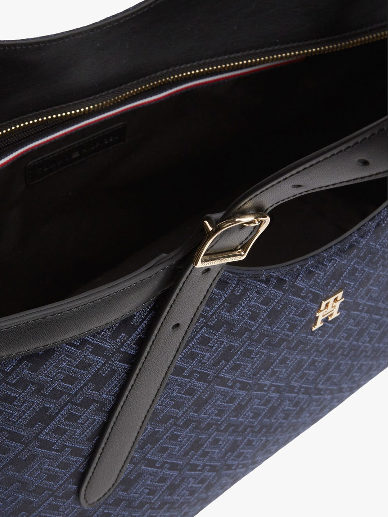 Bolsa Tote Jacquard com Monograma TH