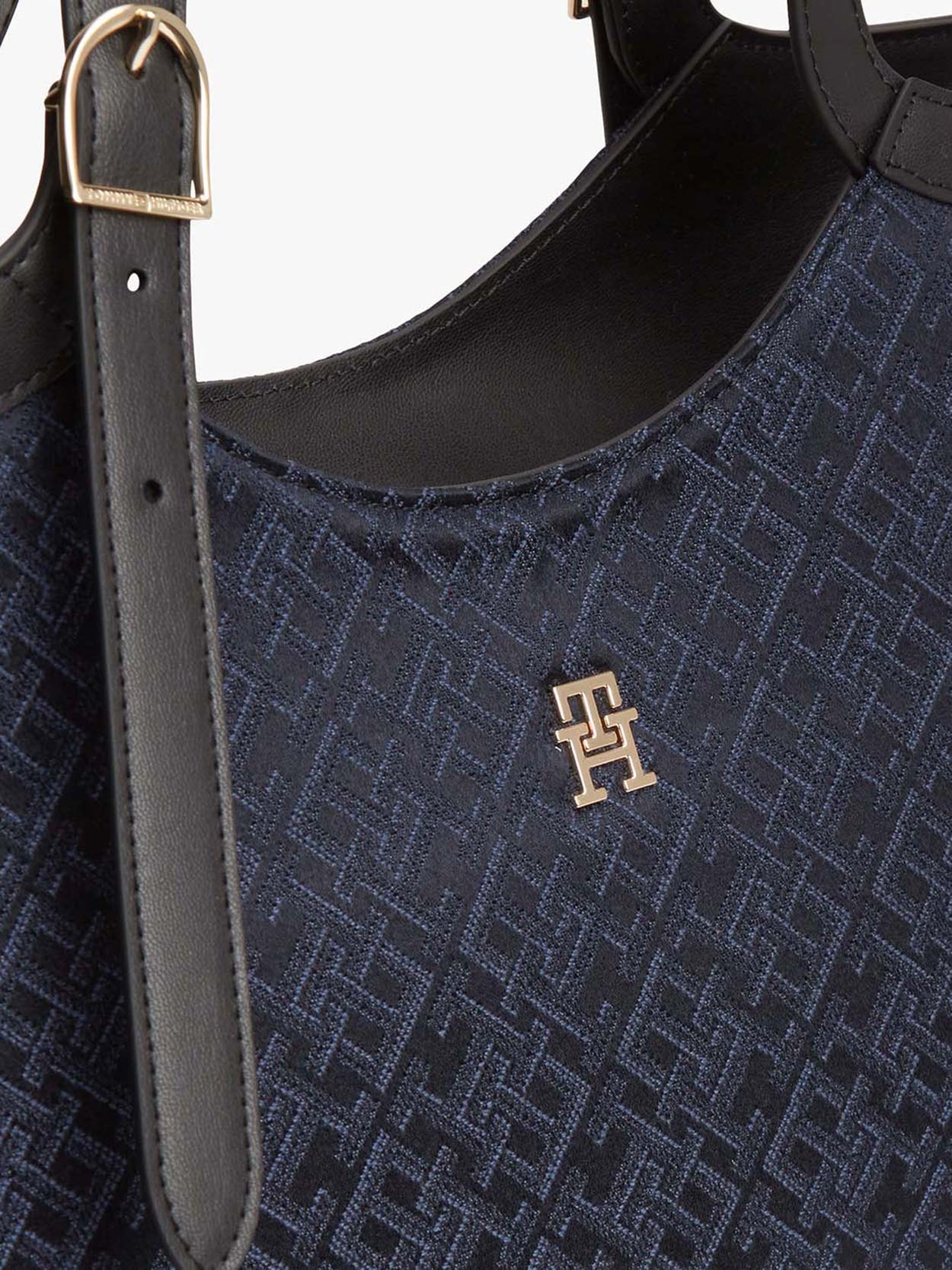 Bolsa Tote Jacquard com Monograma TH