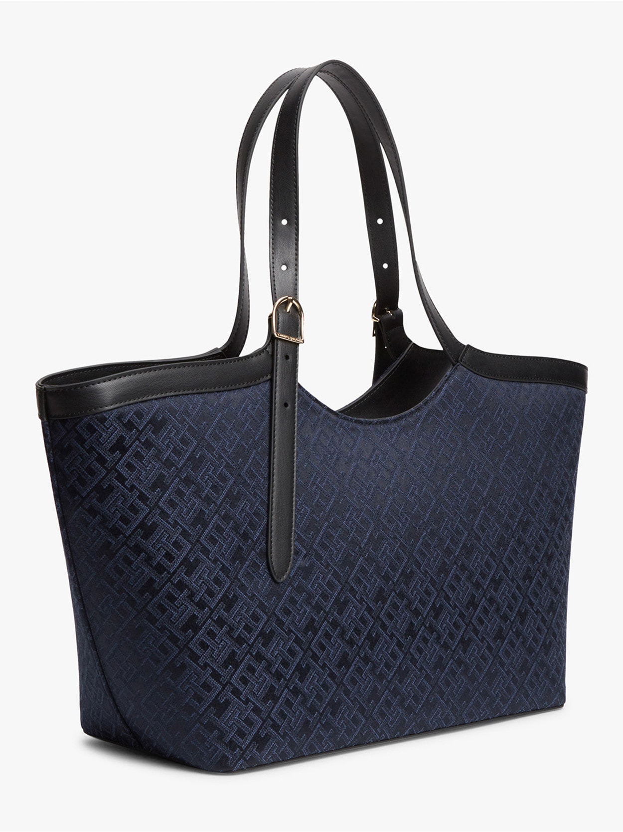 Bolsa Tote Jacquard com Monograma TH