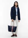 Bolsa Tote Popette com Listras Global Stripe