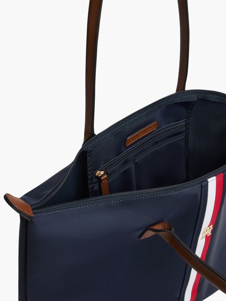 Bolsa Tote Popette com Listras Global Stripe