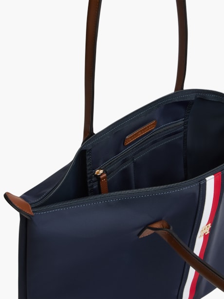 Bolsa Tote Popette com Listras Global Stripe