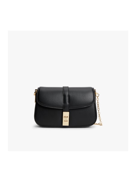 Bolsa Transversal com Alça de Corrente e Monograma Th Heritage