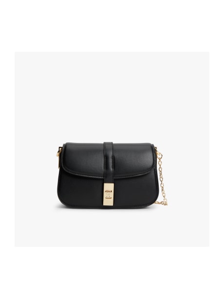 Bolsa Transversal com Alça de Corrente e Monograma Th Heritage