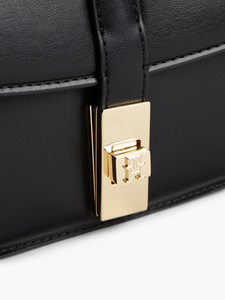 Bolsa Transversal com Alça de Corrente e Monograma Th Heritage