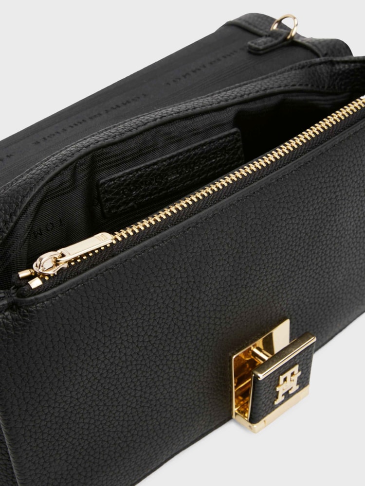 Bolsa Transversal com Alça de Corrente Monograma Th