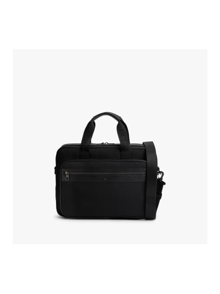 Bolsa Transversal para Laptop com Logo e Texturas Mistas