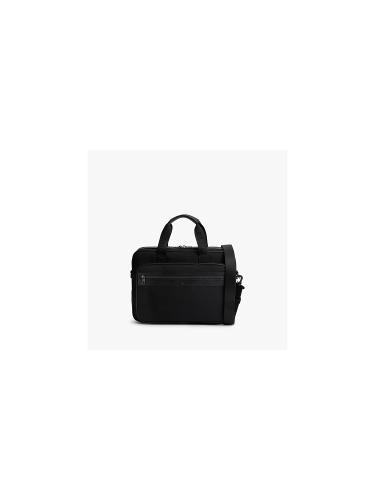 Bolsa Transversal para Laptop com Logo e Texturas Mistas
