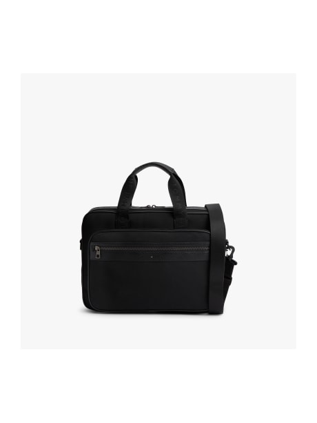 Bolsa Transversal para Laptop com Logo e Texturas Mistas