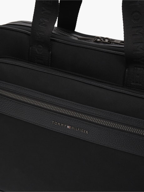Bolsa Transversal para Laptop com Logo e Texturas Mistas