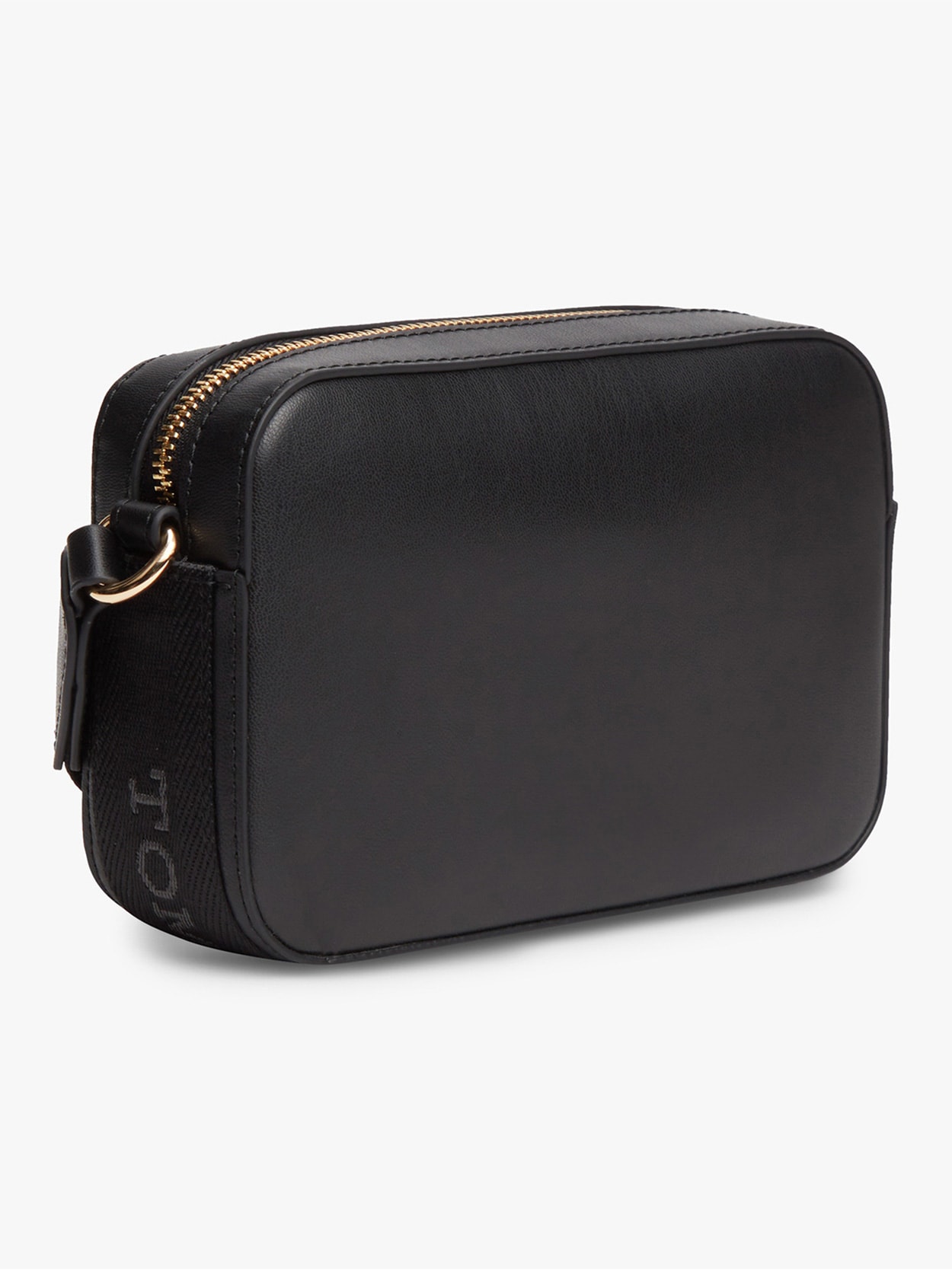 Bolsa Tranversal com Zíper e Logo Monograma TH