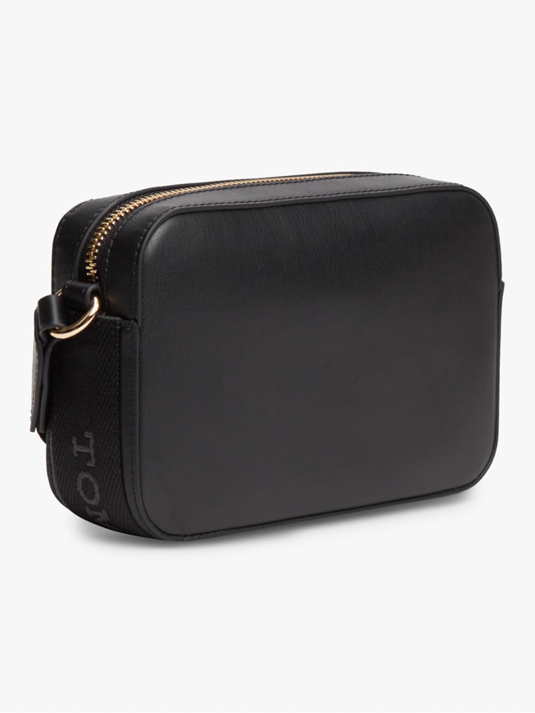 Bolsa Tranversal com Zíper e Logo Monograma TH