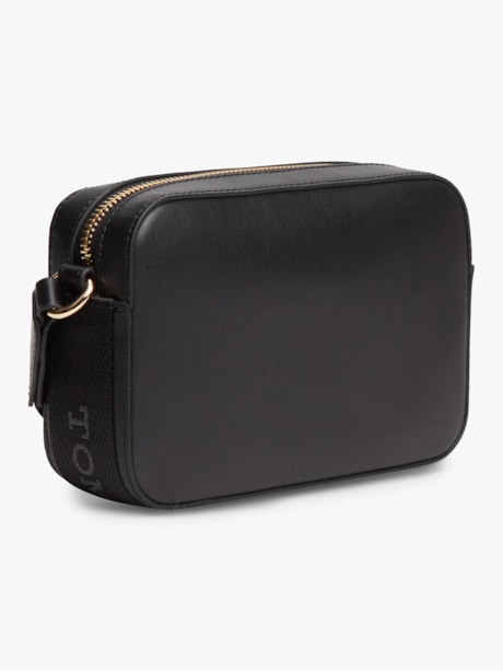 Bolsa Tranversal com Zíper e Logo Monograma TH