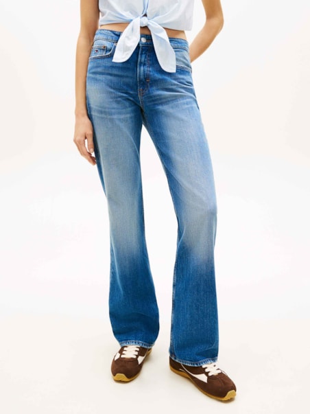 Calça Cleo Cintura Média Bootcut