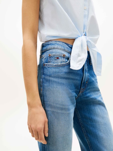 Calça Cleo Cintura Média Bootcut