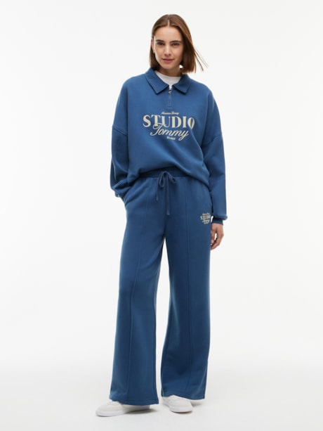 Calça de Moletom Straight Fit