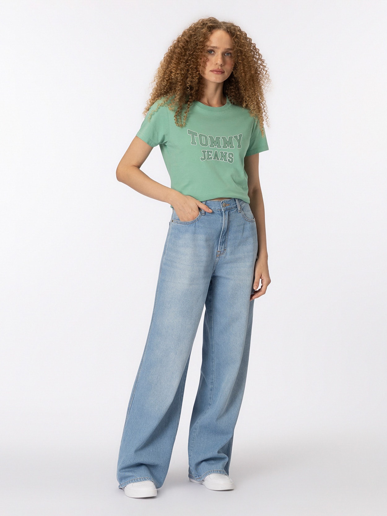 Calça Jeans Claire Cintura Alta Pernas Largas