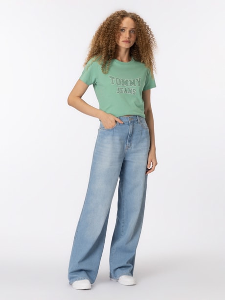 Calça Jeans Claire Cintura Alta Pernas Largas