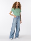 Calça Jeans Claire Cintura Alta Pernas Largas