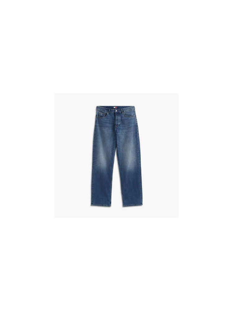 Calça Jeans Jaimie Loose Reta com Efeito Whiskers