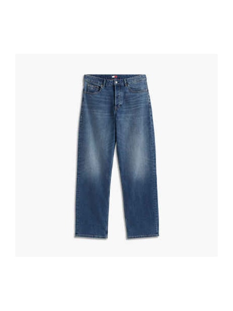 Calça Jeans Jaimie Loose Reta com Efeito Whiskers
