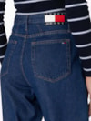 Calça Jeans Mom Cintura Alta Corte Afunilado