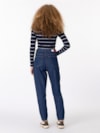 Calça Jeans Mom Cintura Alta Corte Afunilado