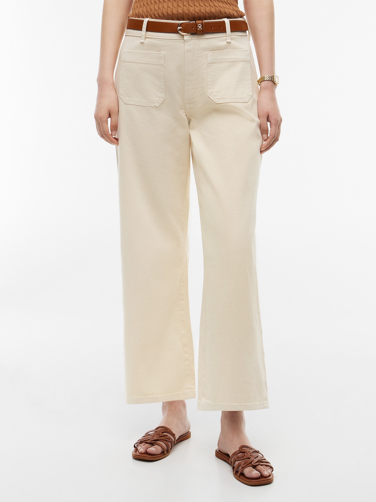 Calça Jeans Wide Leg Cintura Alta