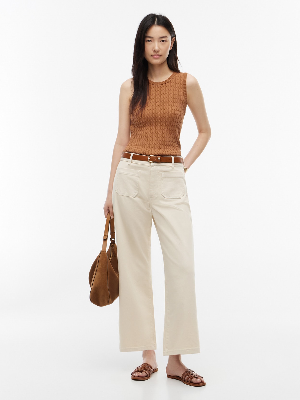 Calça Jeans Wide Leg Cintura Alta